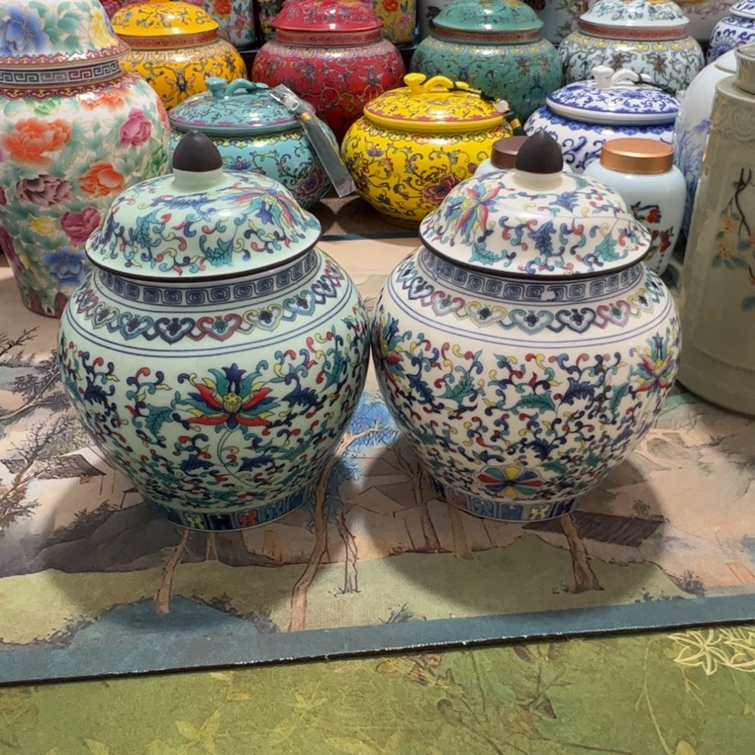 高端茶叶罐陶瓷家用