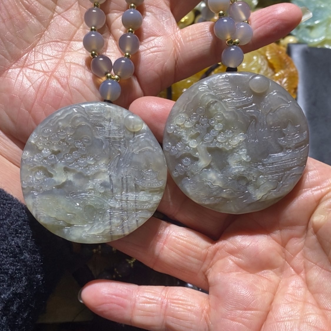 【闪购商品】岫玉毛衣链未镶嵌