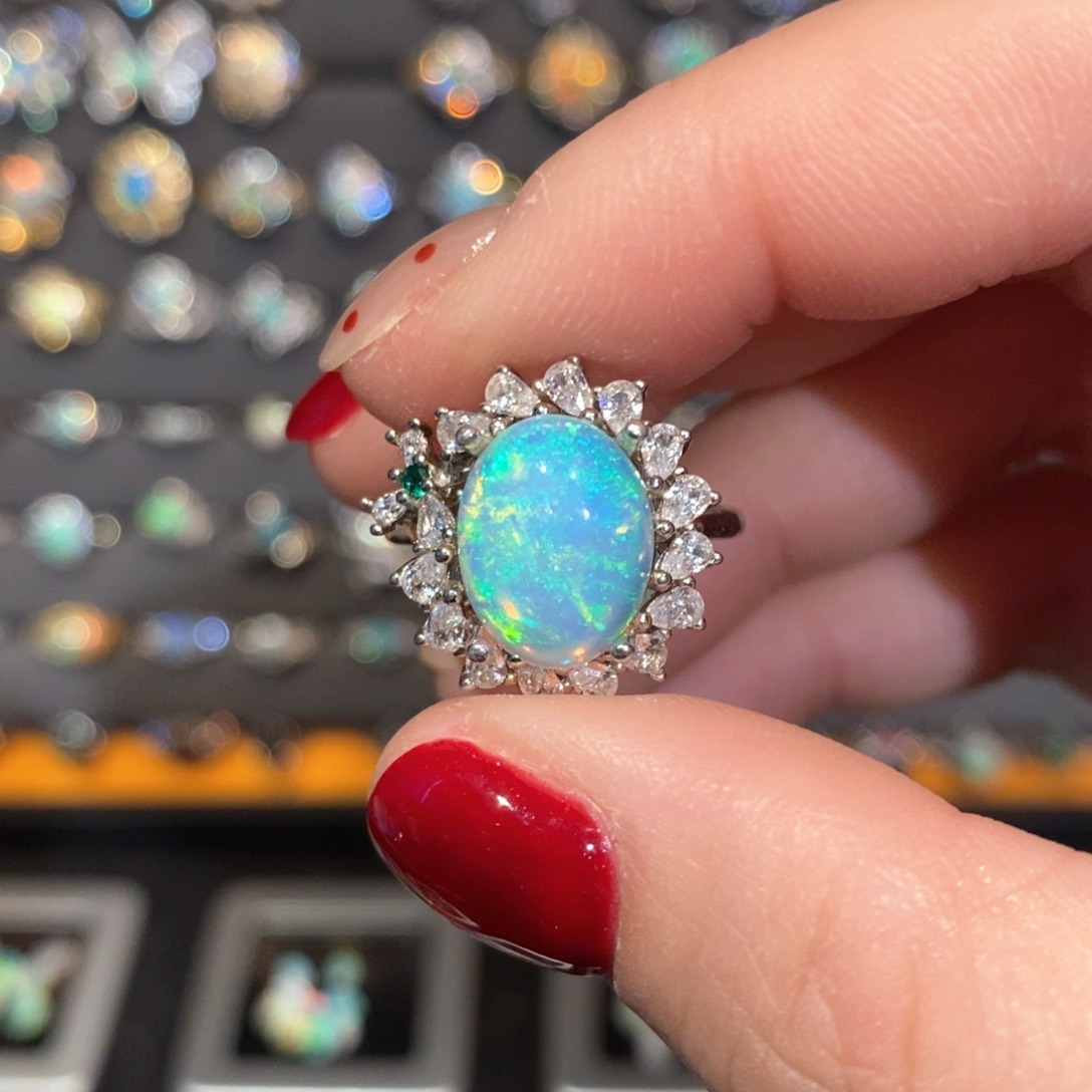 欧泊欧泊戒指银S925镶嵌