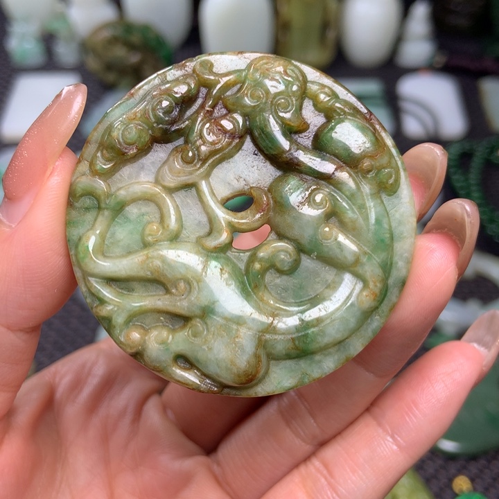 未镶嵌挂件翡翠清