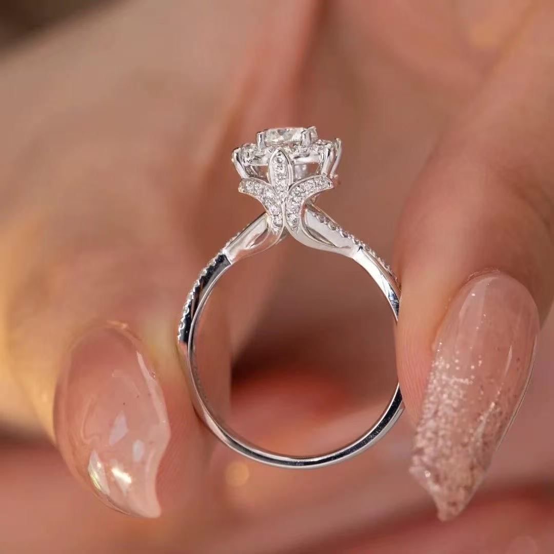 925银莫桑石银制品 【王室庄园】0.5-5卡奢华订婚求婚结婚轻奢时尚