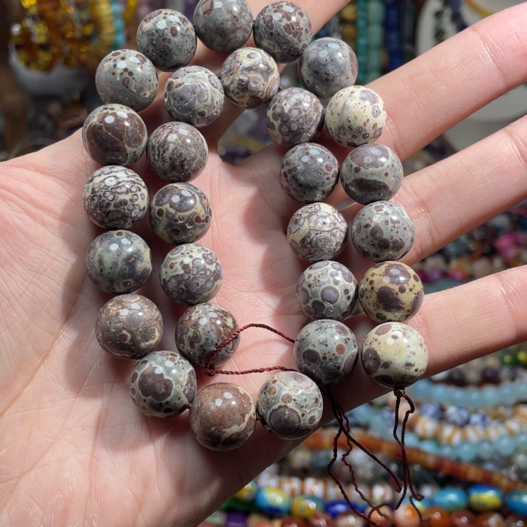 石英质玉，海洋澳宝14mm，未镶嵌