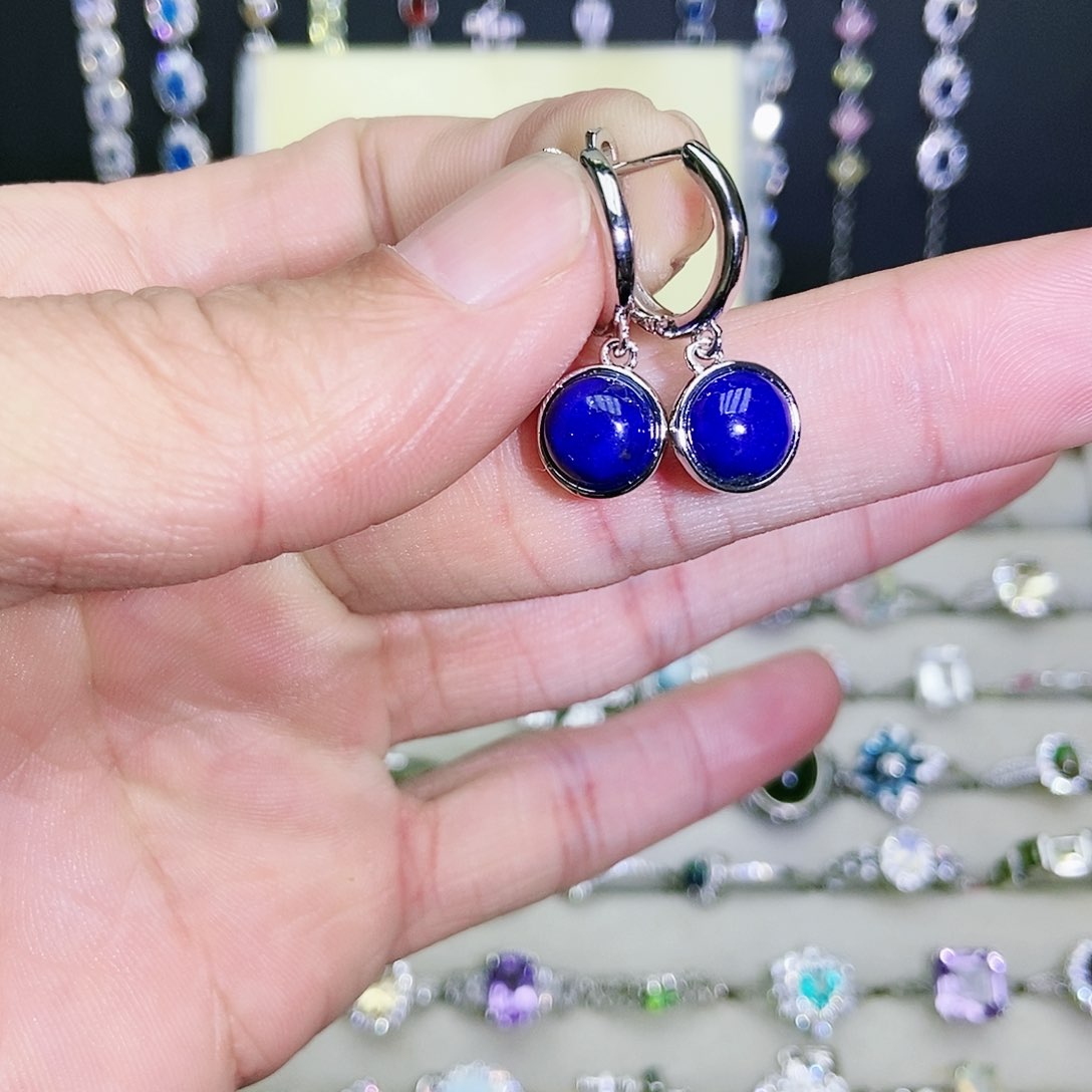 【闪购商品】未镶嵌青金石耳饰