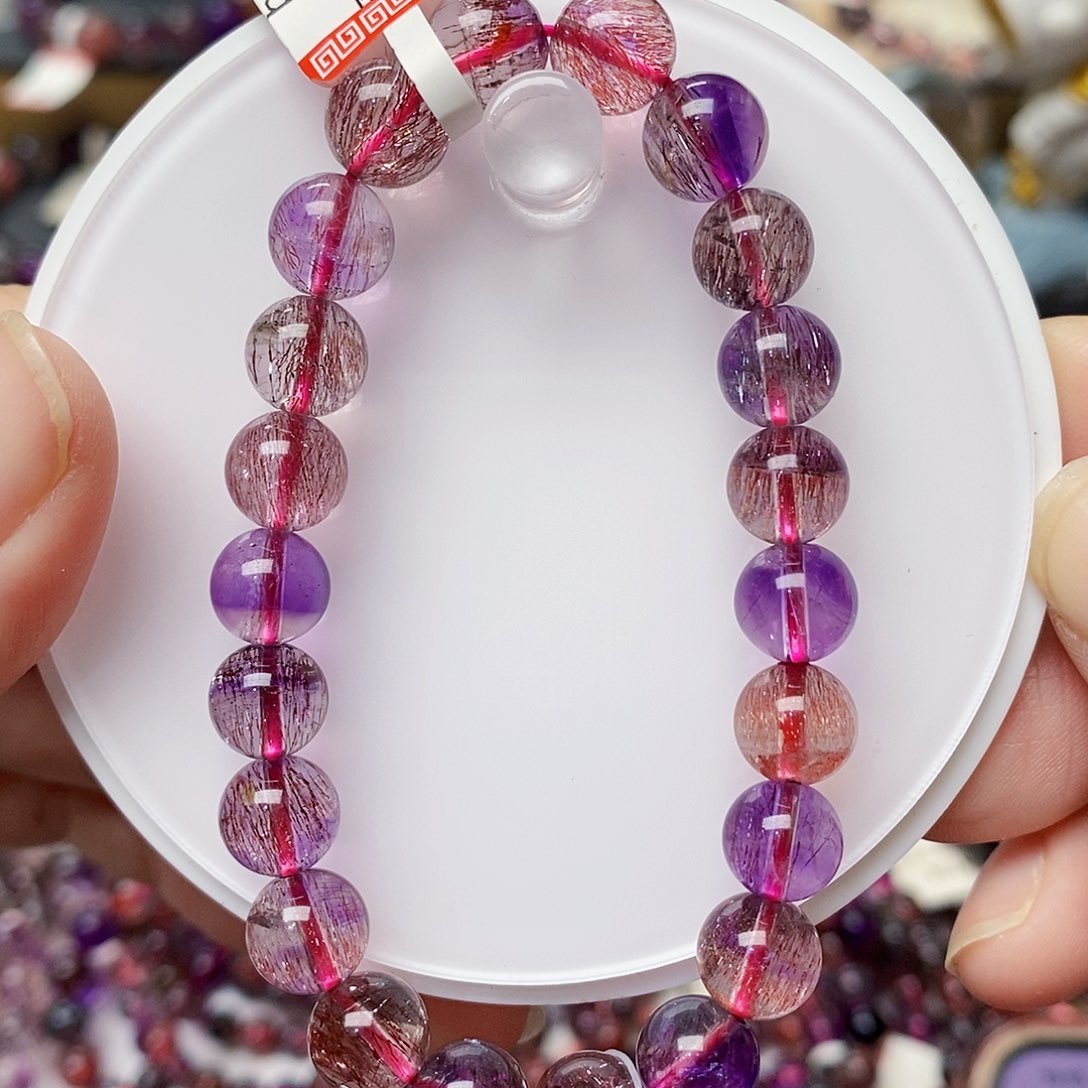 未镶嵌手链烟晶b696超七8+