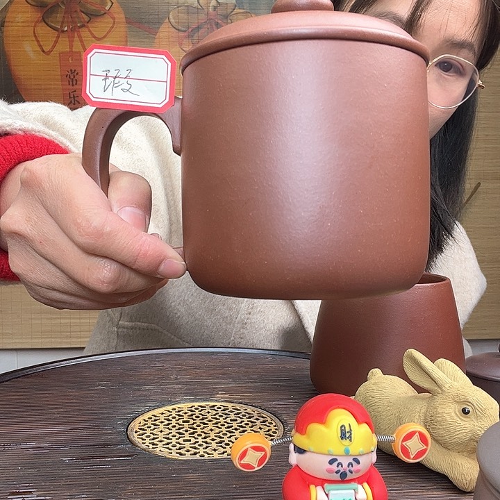 紫砂茶杯原矿紫砂杯