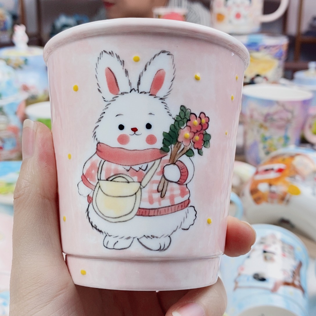 杯董董文创手绘陶瓷