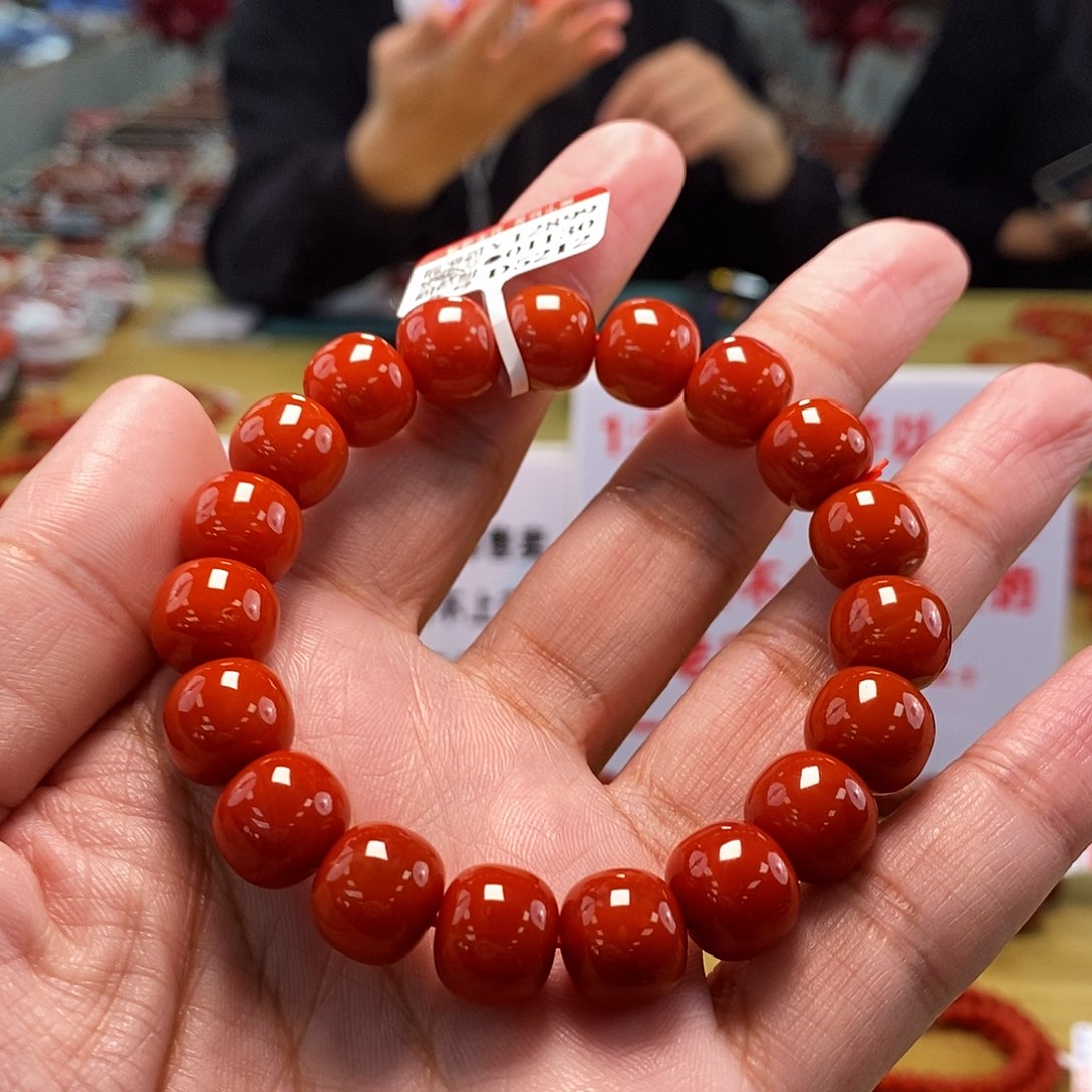 南红玛瑙11.5mm（多样性发一）未镶嵌满****柳