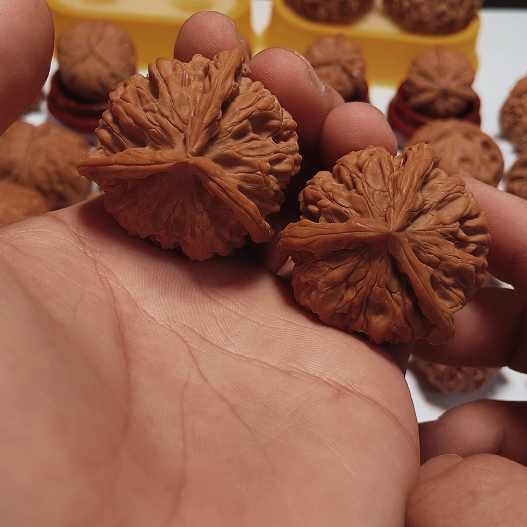 把件文玩核桃转圈41全品牡丹花王正奔。27