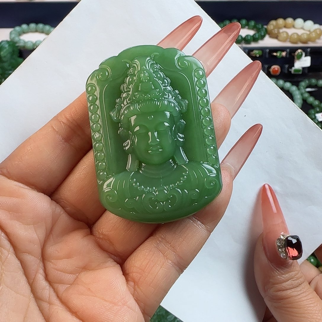 和田玉吊坠(不含链)未镶嵌