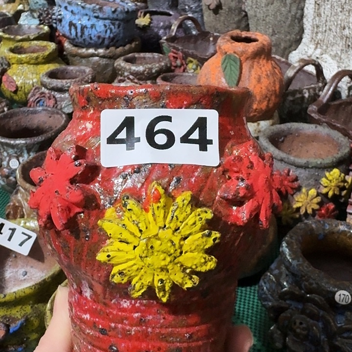 内口6高11.5粗陶手工制作