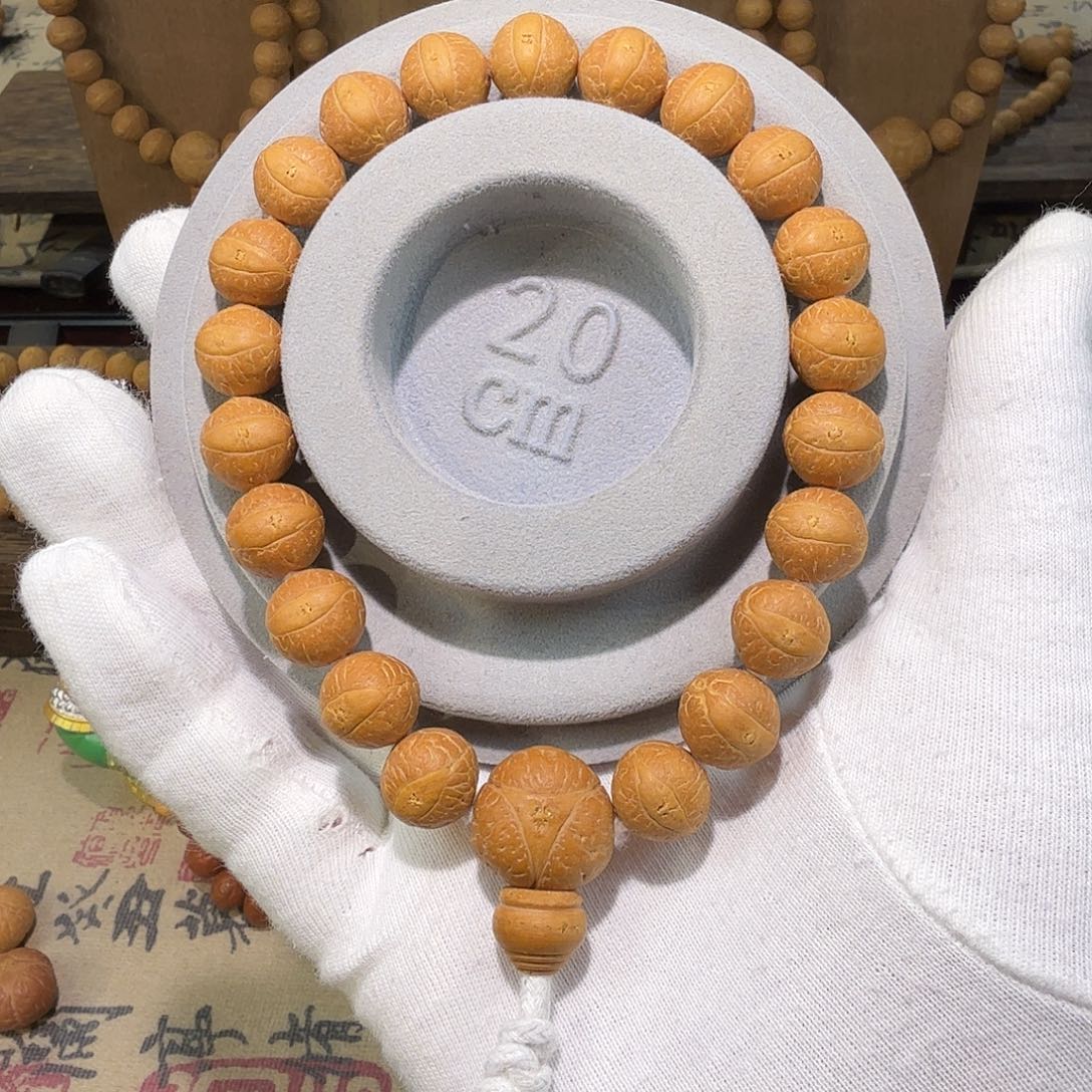 凤眼菩提手串矮圆玉华大眼12.5mm