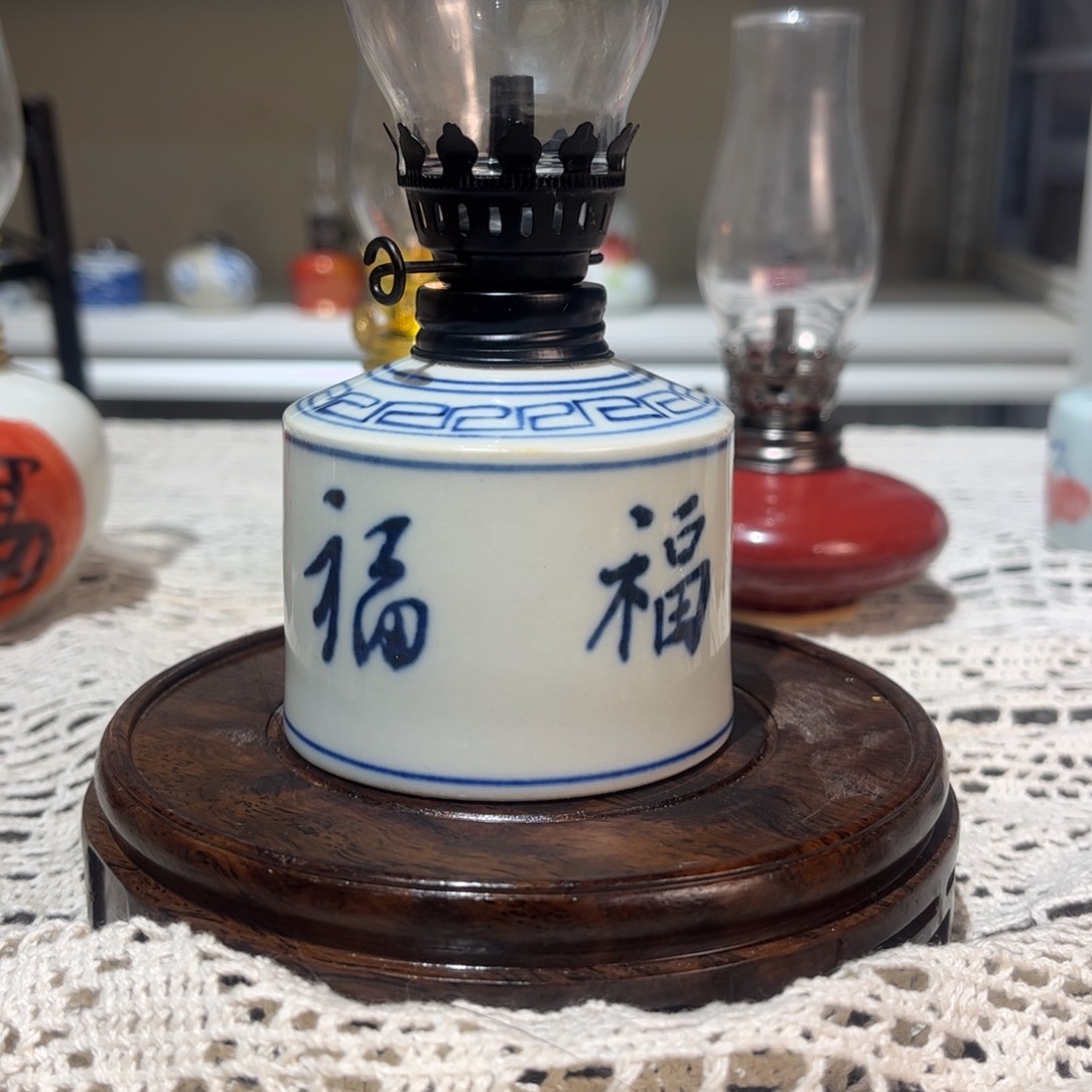 摆件景德镇陶瓷香薰灯