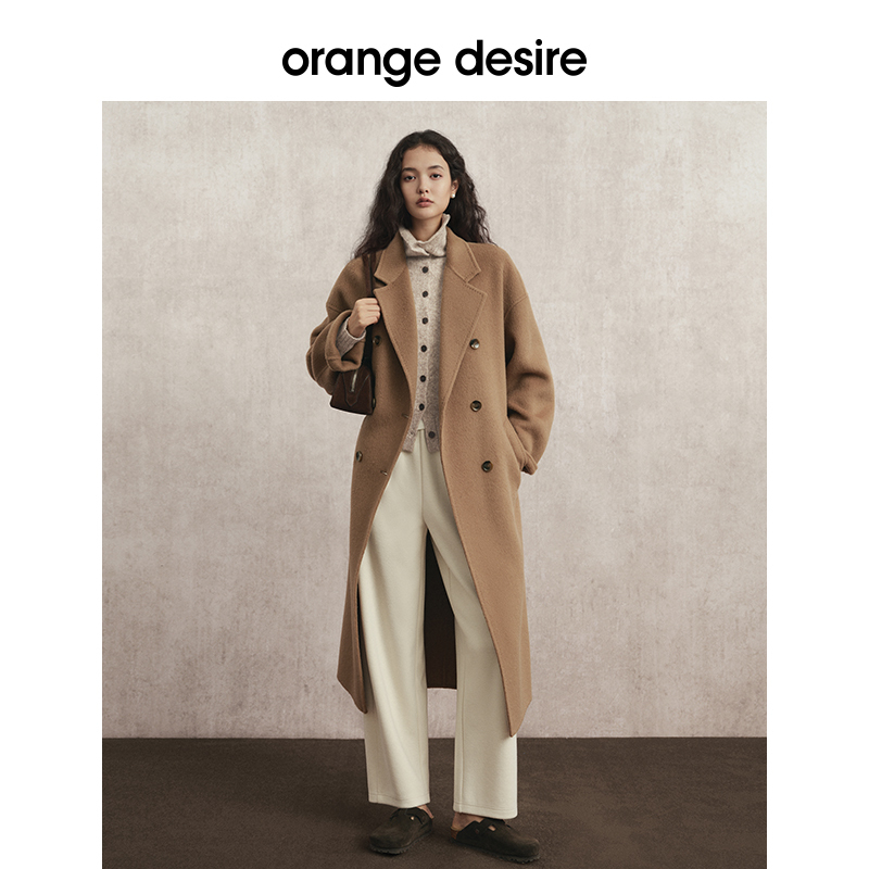 【橱窗】orange desire耗牛绒双面呢25秋冬羊毛外套OD2EWWW6003