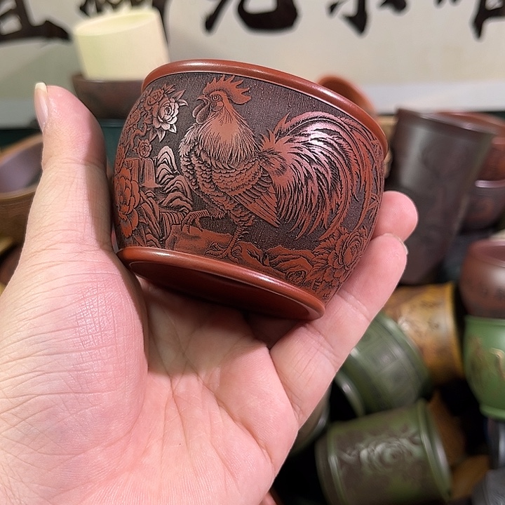 茶杯紫砂全手工紫砂主人杯