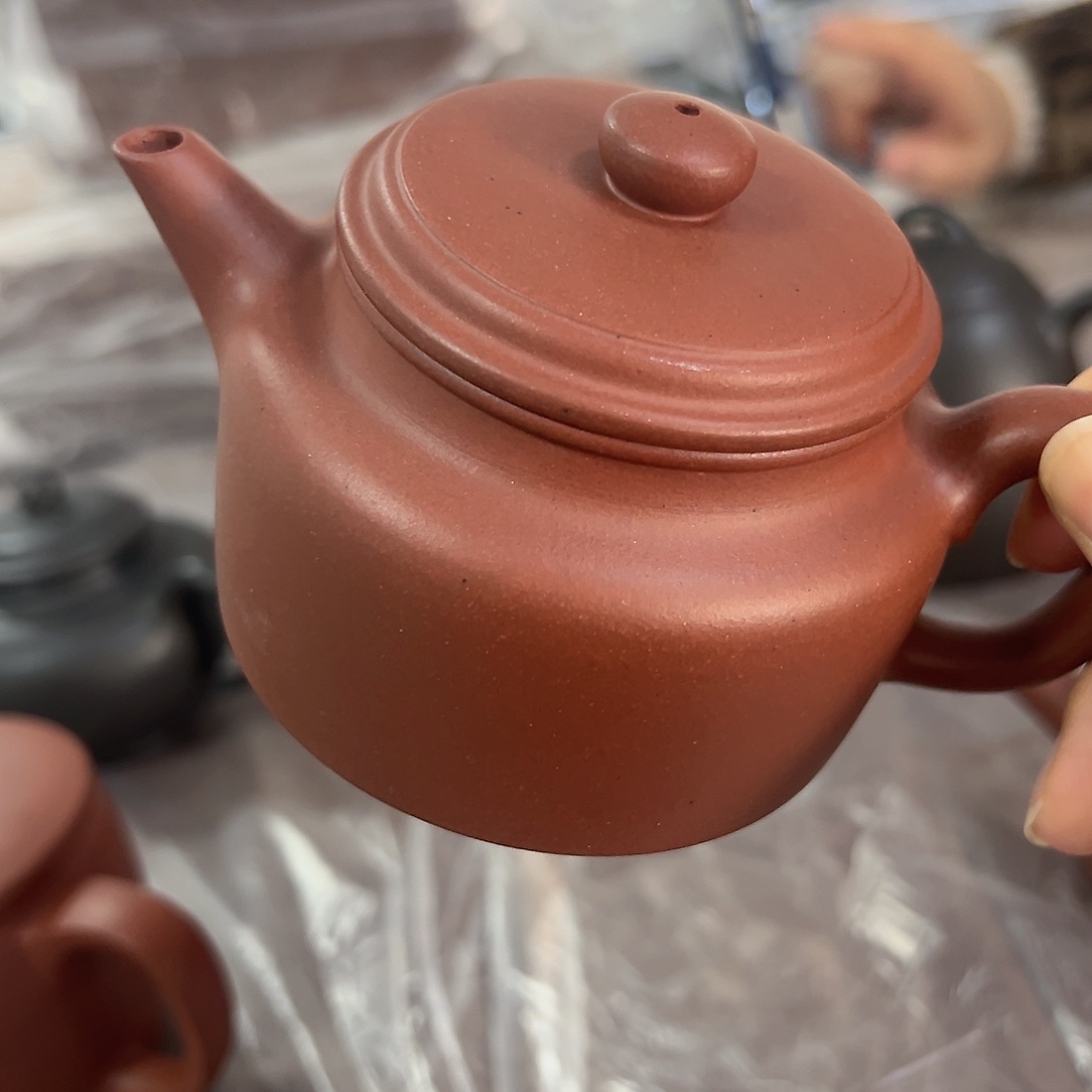 紫砂茶壶黄龙山原矿红皮龙180