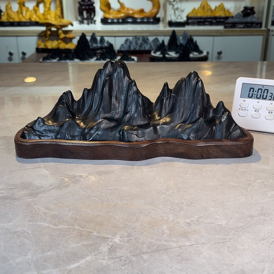 j***d石材灵璧石手工雕刻奇石摆件