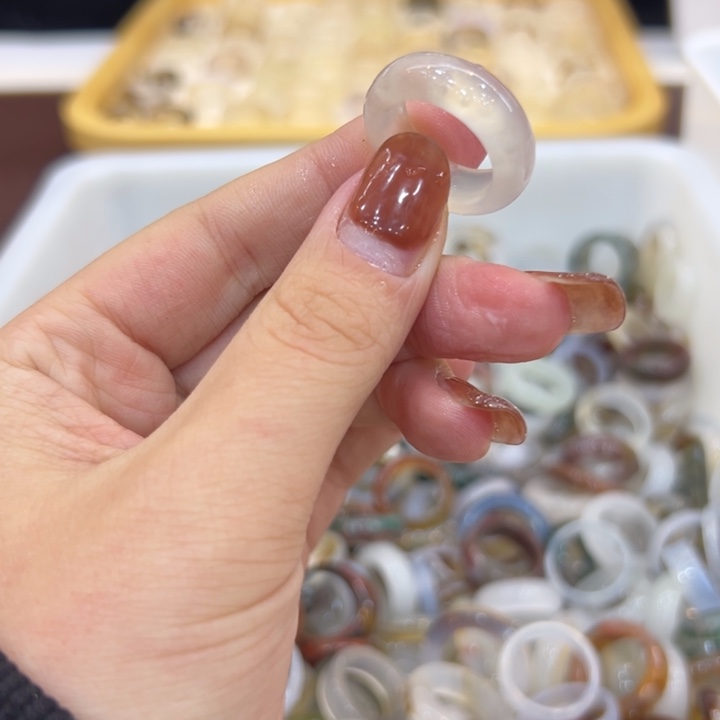 玛瑙/玉髓合金戒指38港14