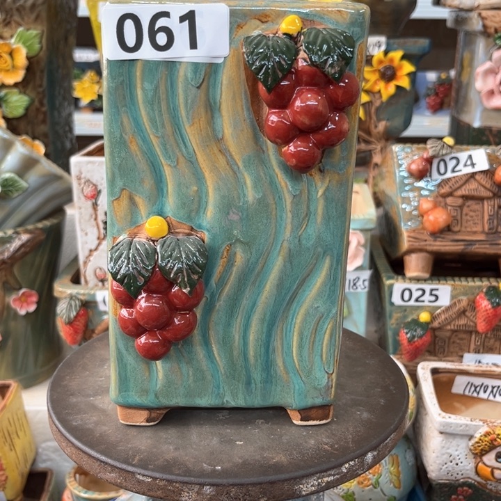 紫砂花盆粗陶材质多肉花盆