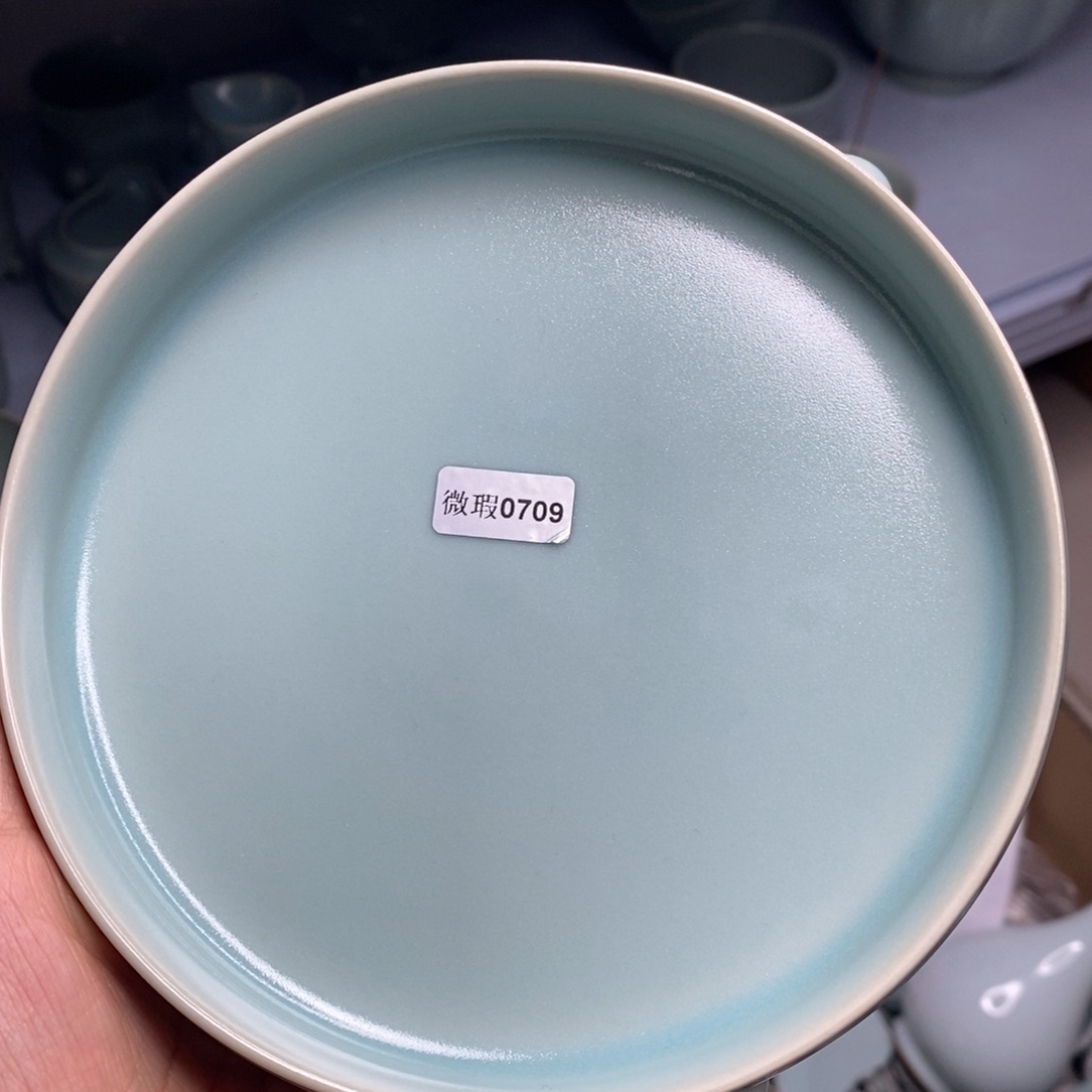 瓷片汝州原矿原釉微瑕0709