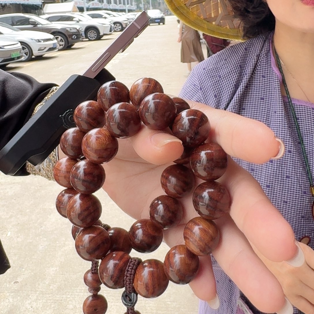 黄花梨/降香黄檀手串/手链海南黄花梨18单圈多样性发货