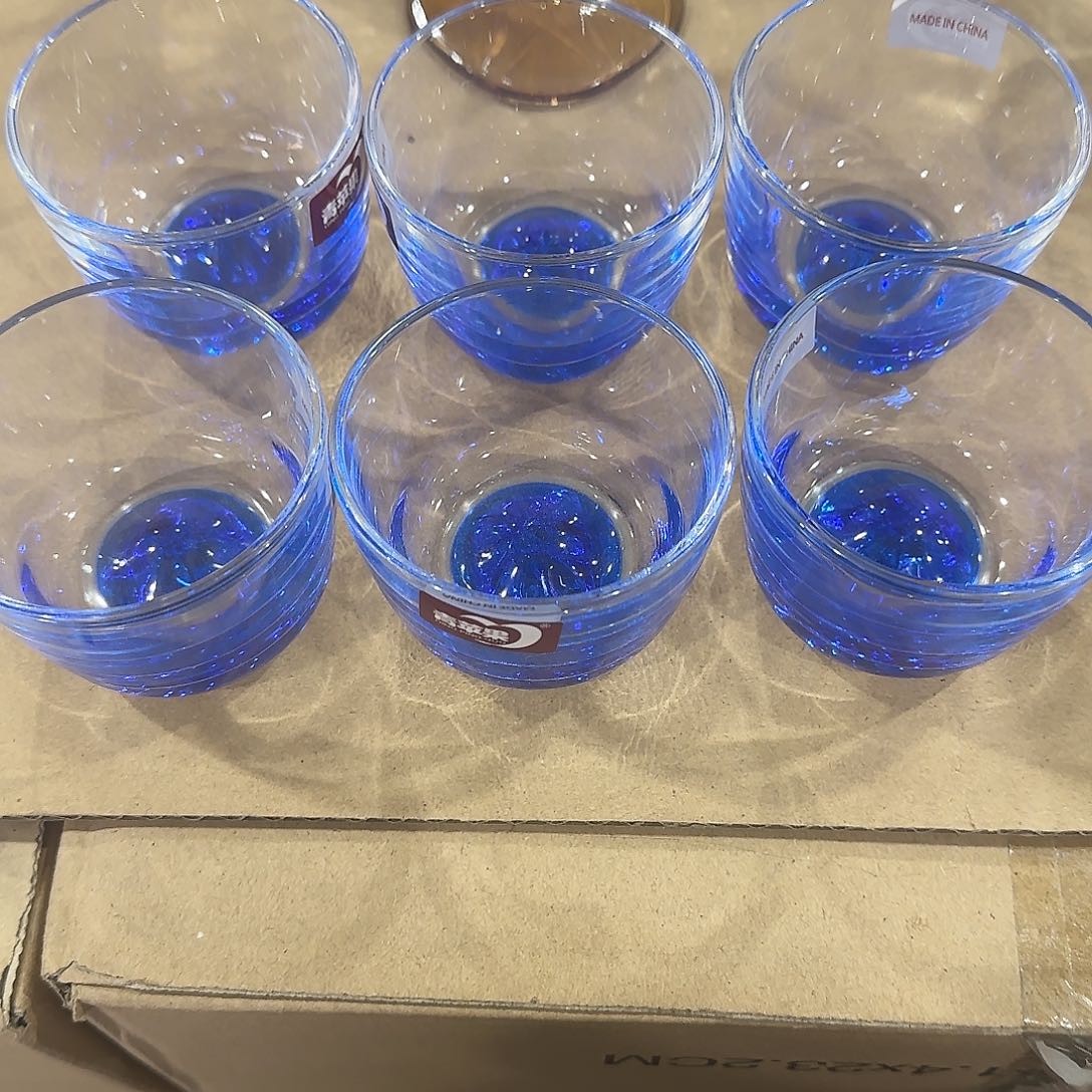 水晶玻璃无盖款直播价6只