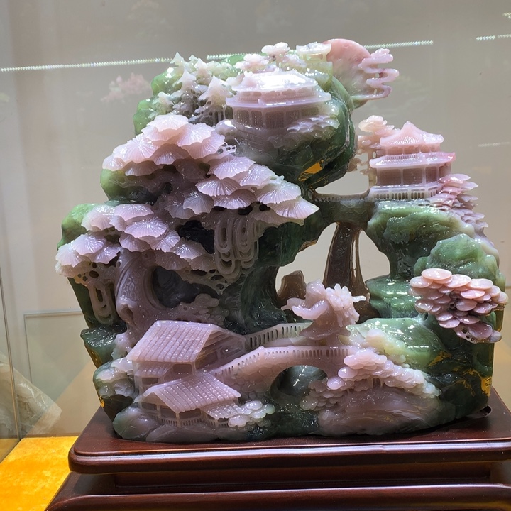 @***蜂玉1家居摆件山水人家