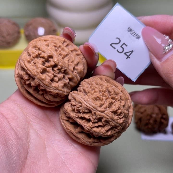 文玩核桃把件43尺全品粗筋254