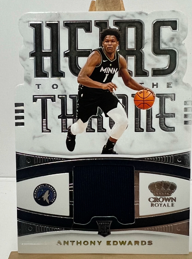 爱德华兹 皇冠异形 新秀物料 实物球星卡 新秀年 森林狼队 保真