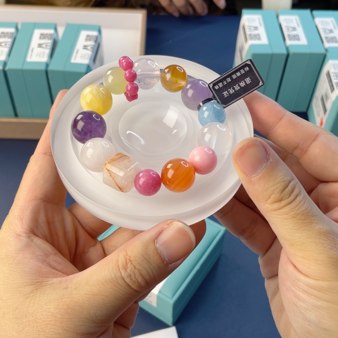 水晶银S925镶嵌手链