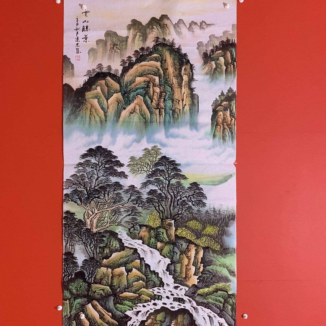 国画山水花鸟国画作品