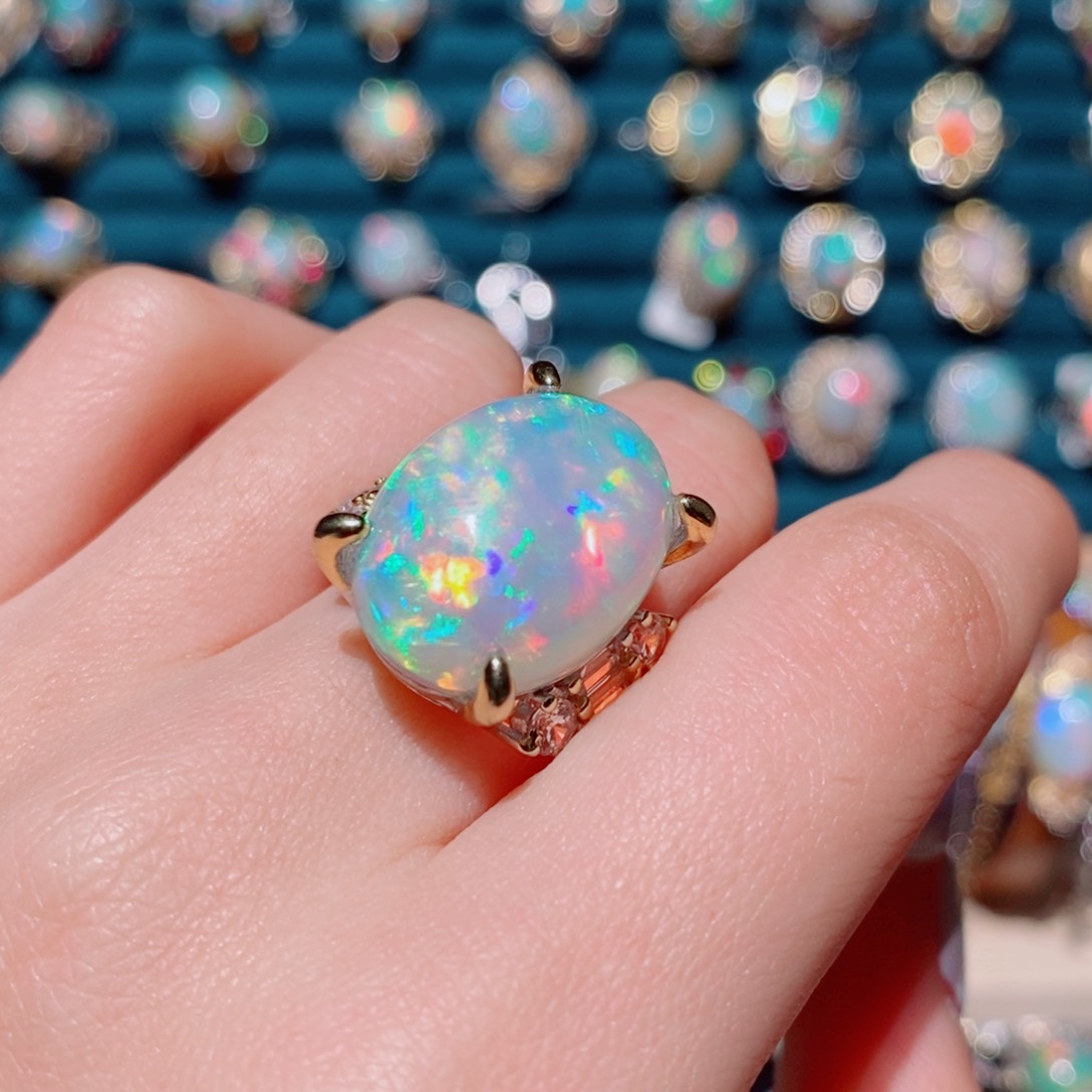 欧泊欧泊戒指银S925镶嵌