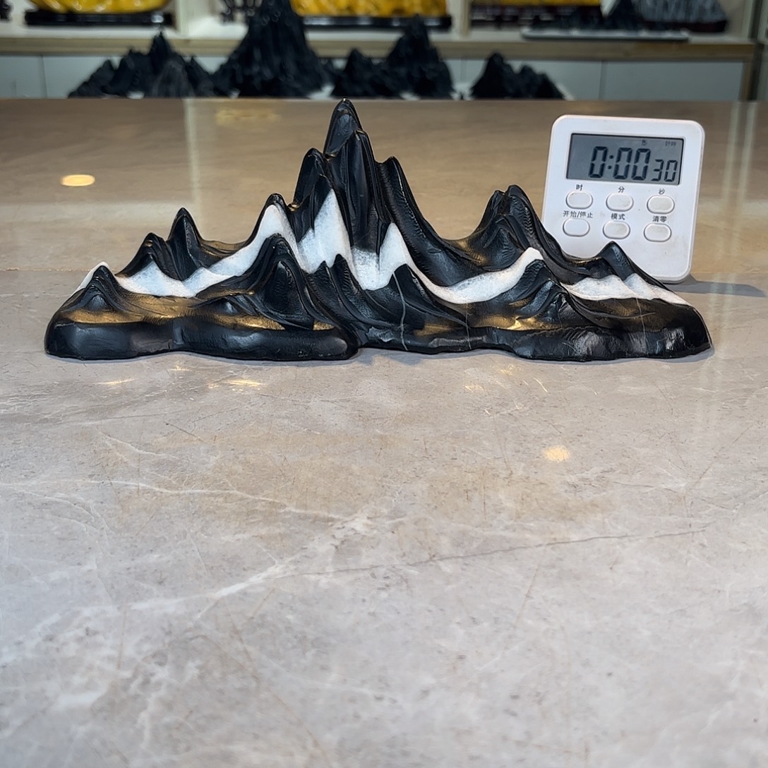 胜***陶灵璧石手工雕刻奇石摆件