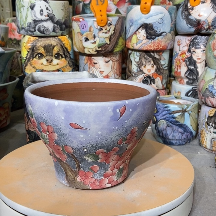红陶景德镇艺术手绘作品