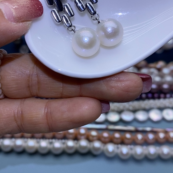 银S925镶嵌淡水珍珠珠宝首饰