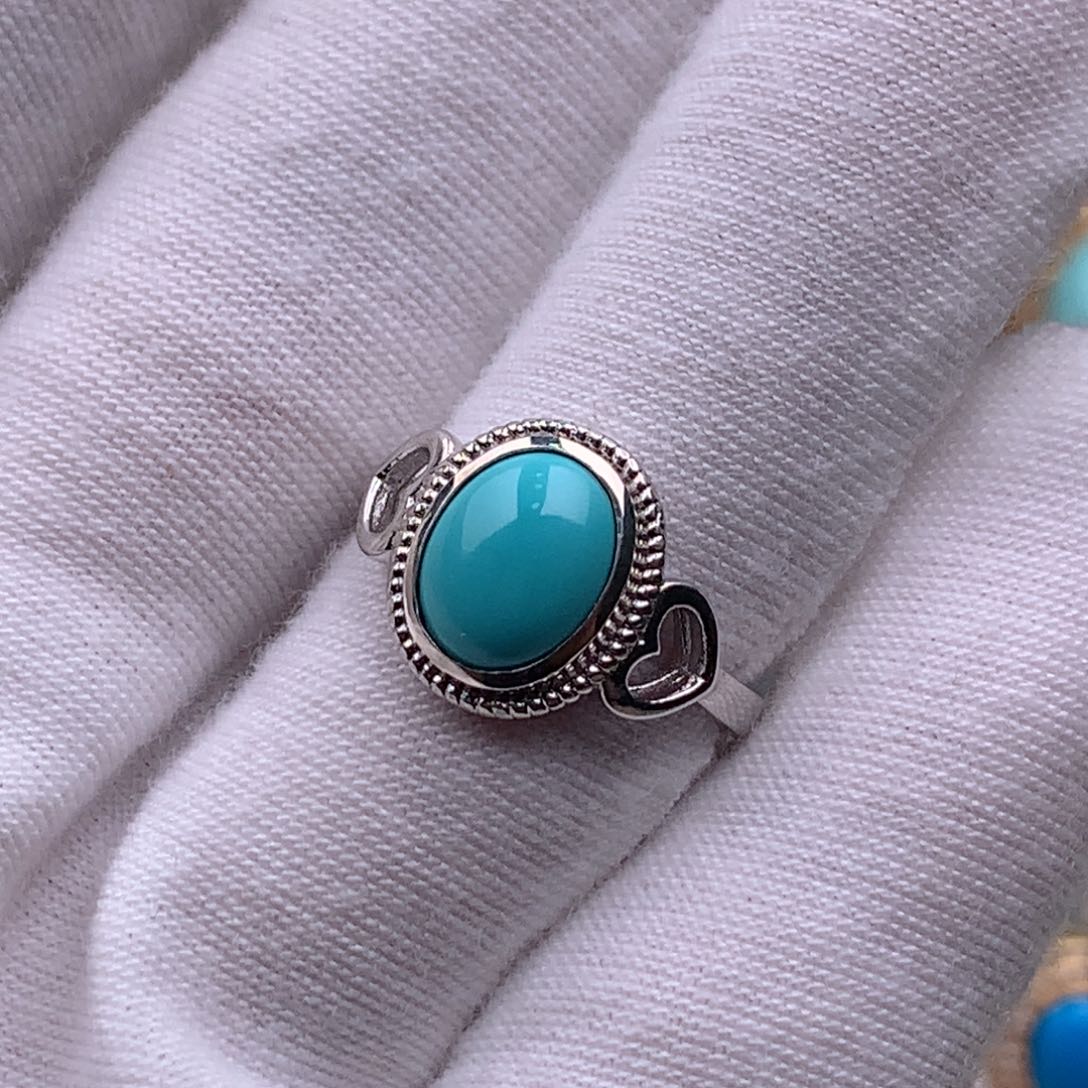 银S925镶嵌绿松石珠宝奇石