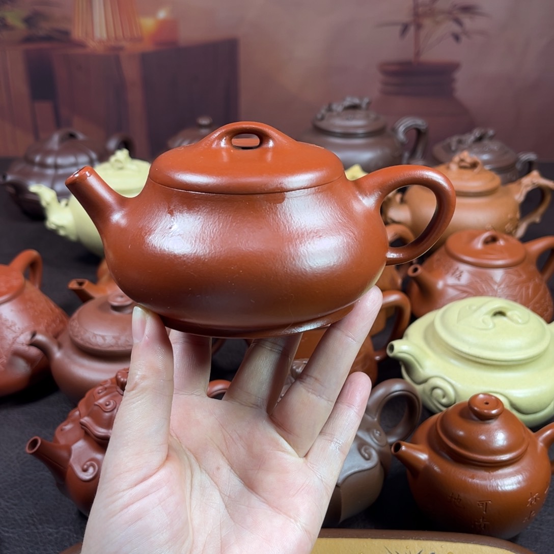 茶壶紫砂吉*昂原矿朱泥220毫升