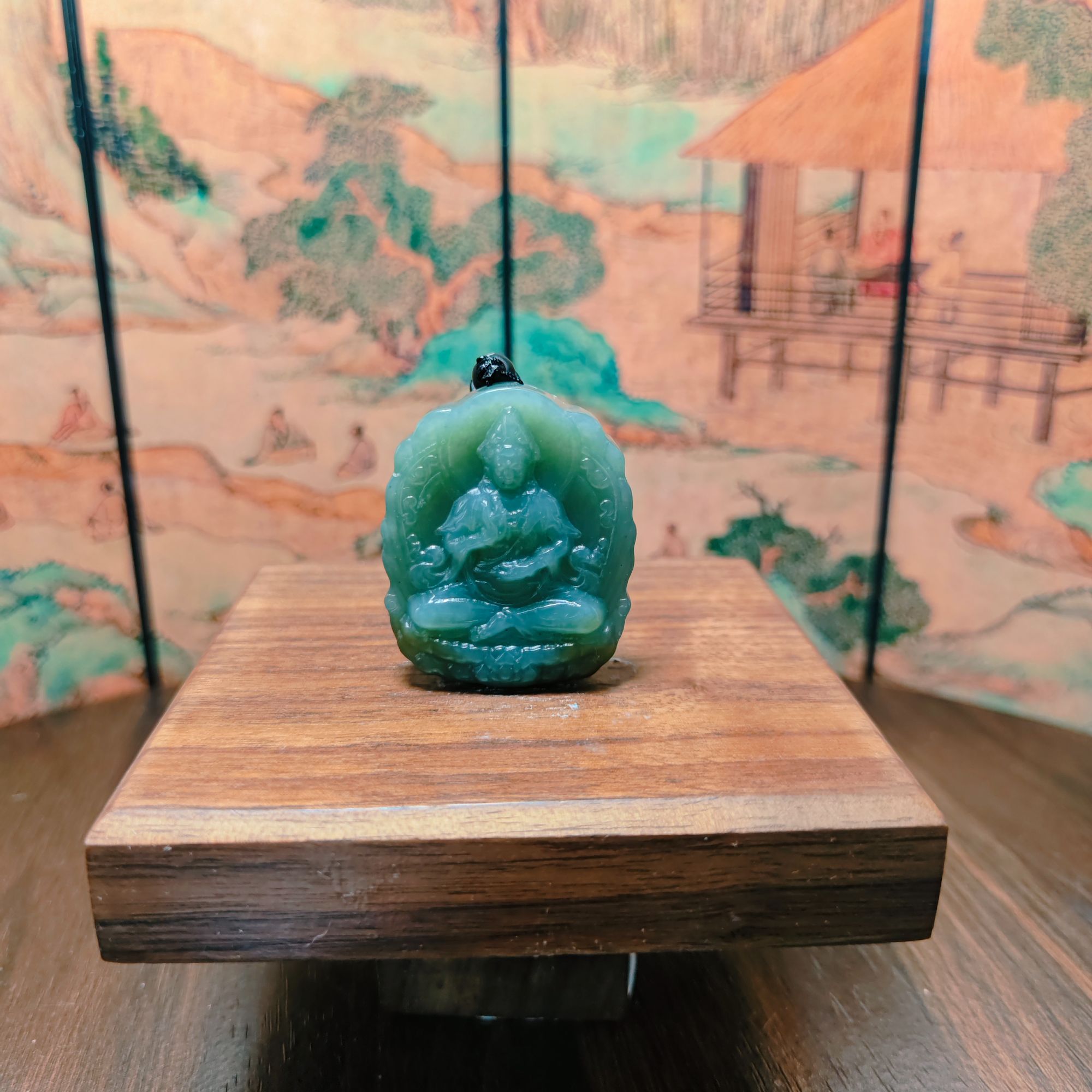 Q和田玉观音吊坠0262