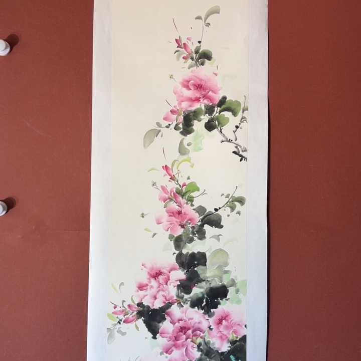 国画听兰老师花鸟