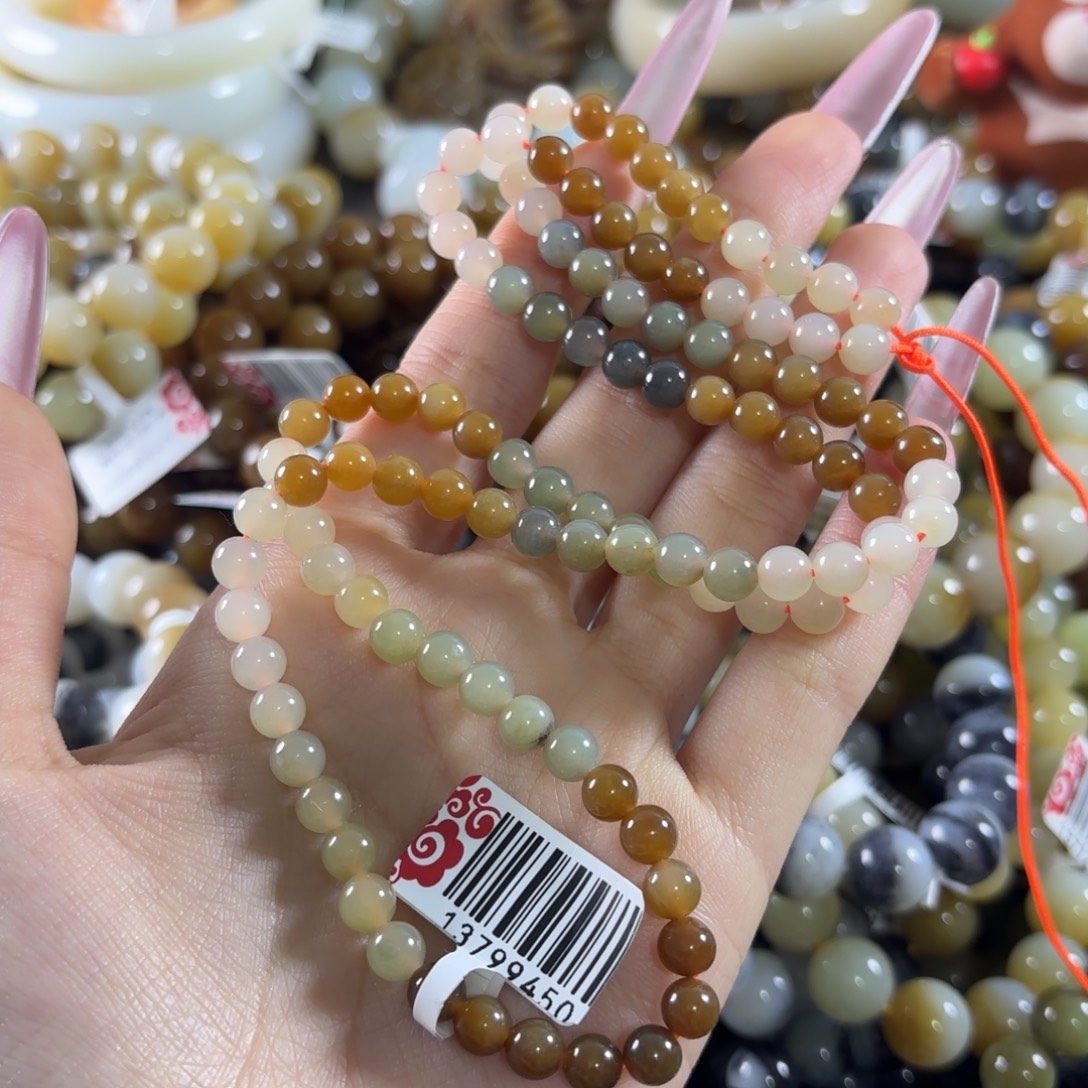 和田玉未镶嵌手链244