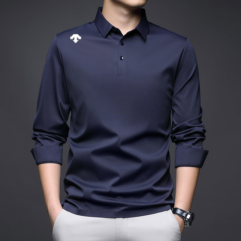 奥特莱斯撤柜丨迪桑家秋季新款男士POLO衫翻领男t恤休闲百搭上衣