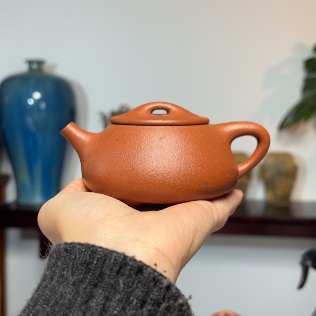 茶壶紫砂石瓢红降坡200