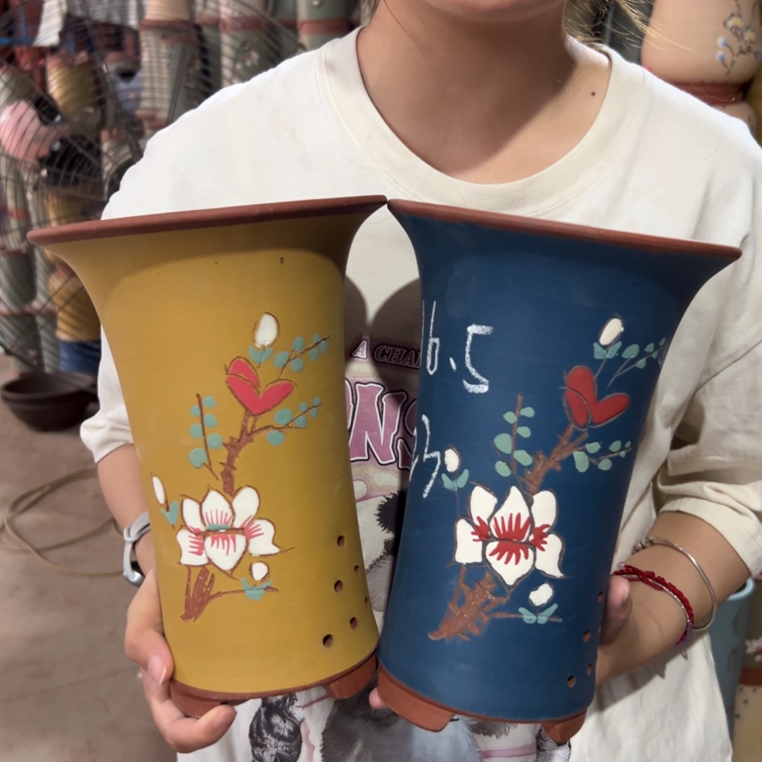 宜兴川阁紫砂花盆