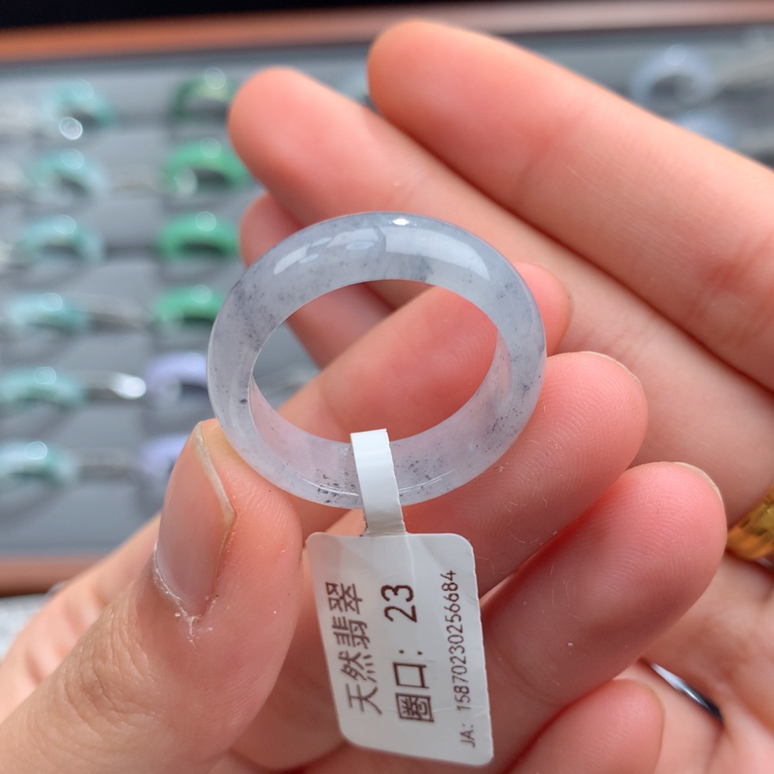 翡翠戒指未镶嵌天然23