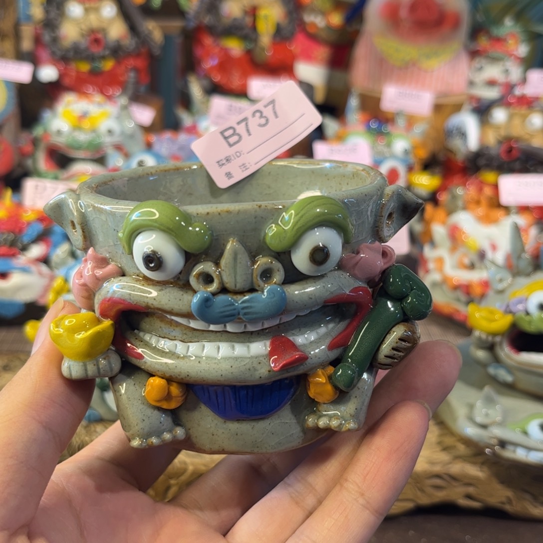 泥塑纯手工茶宠摆件