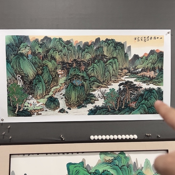 国画小**林老师作品国画的