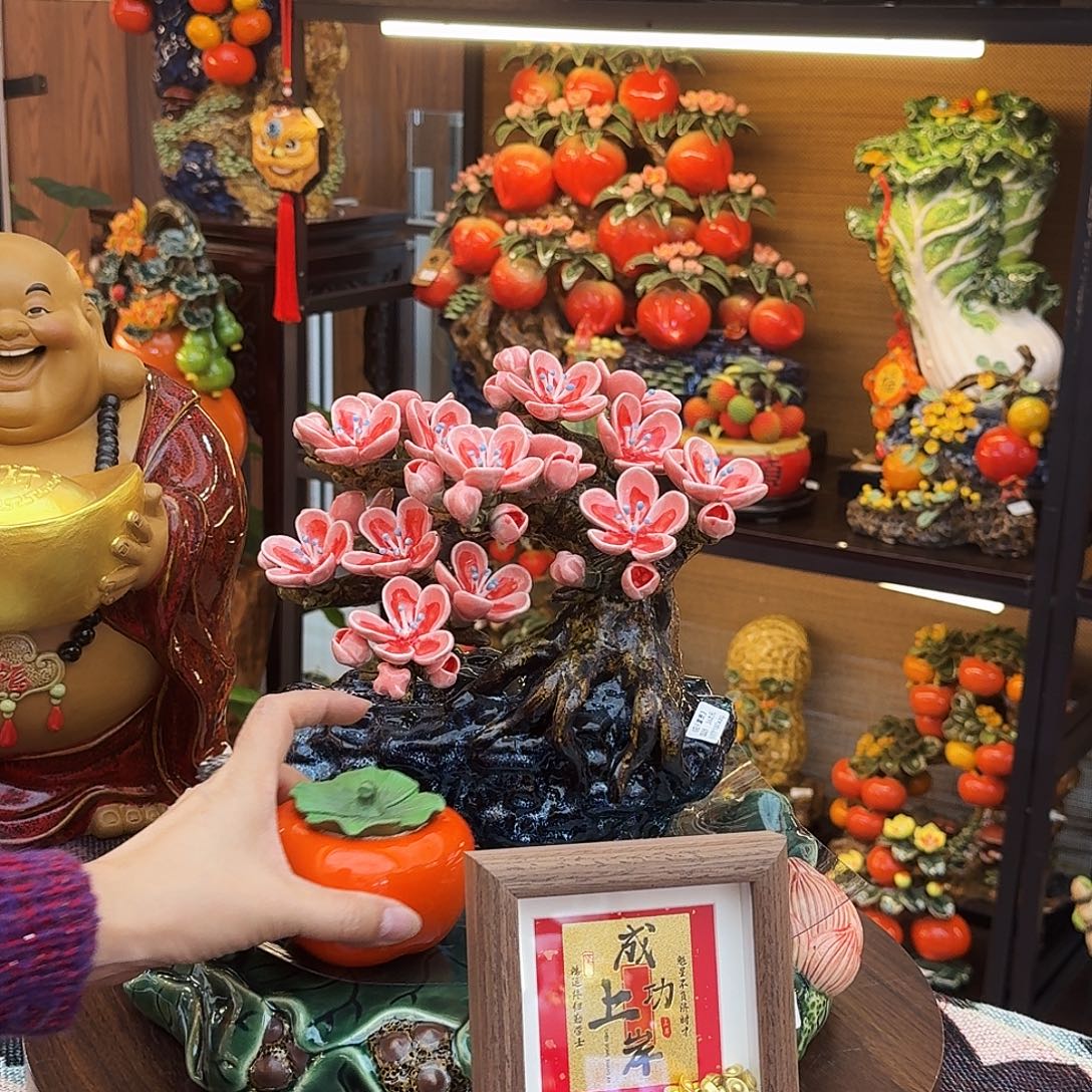 陶瓷好运连连精品桃花