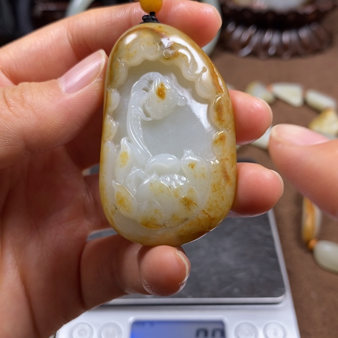 和田玉未镶嵌挂件