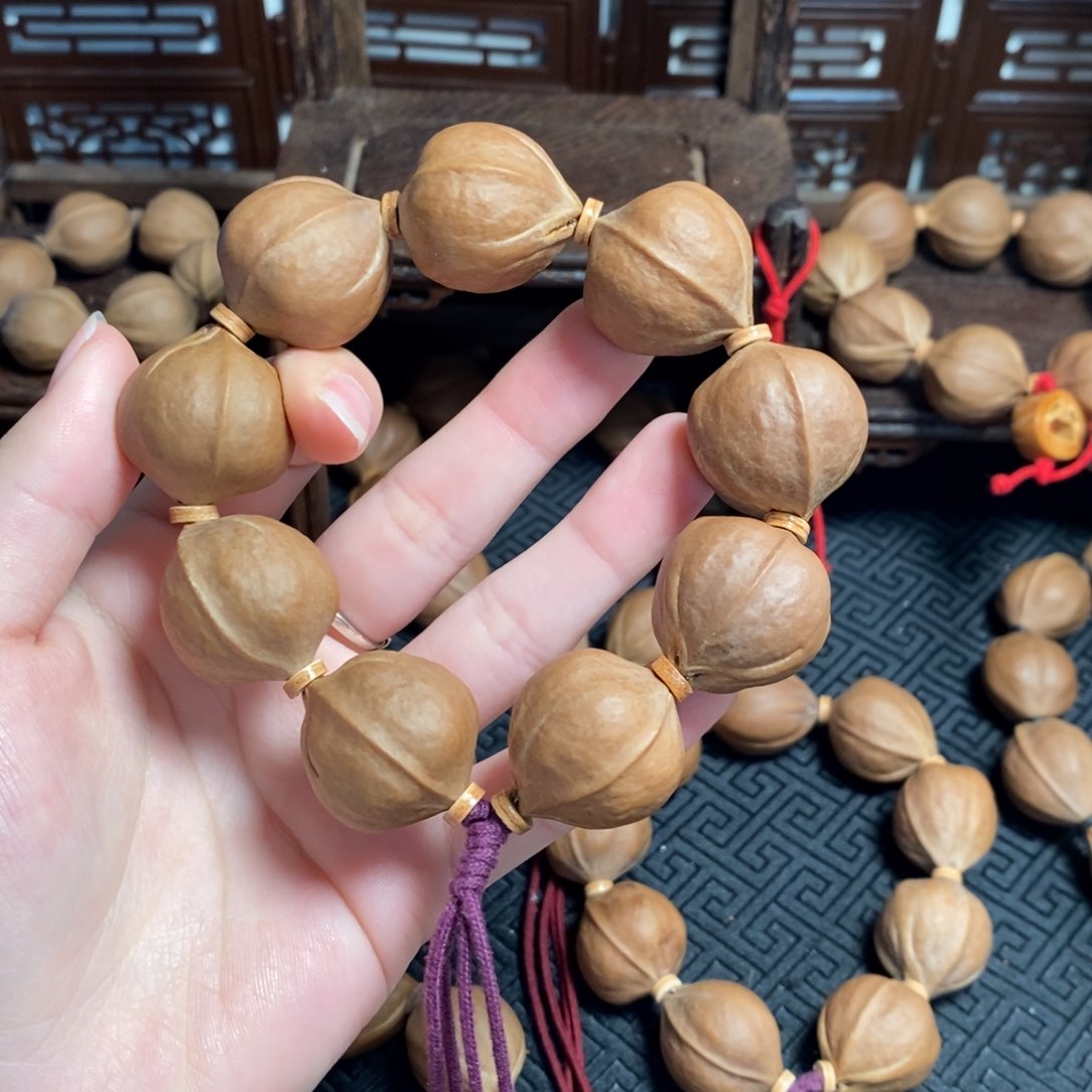 橄榄核手串/手链2325梅林铁三花橄榄核
