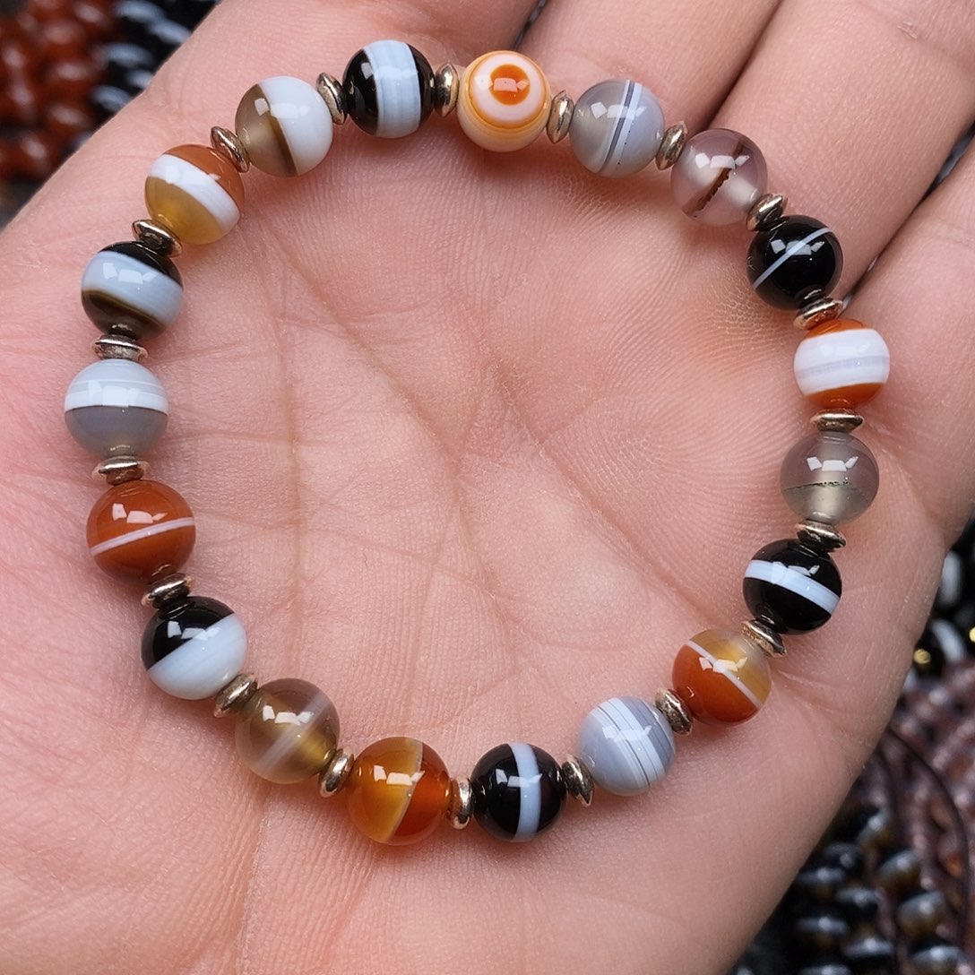 玛瑙/玉髓未镶嵌手链