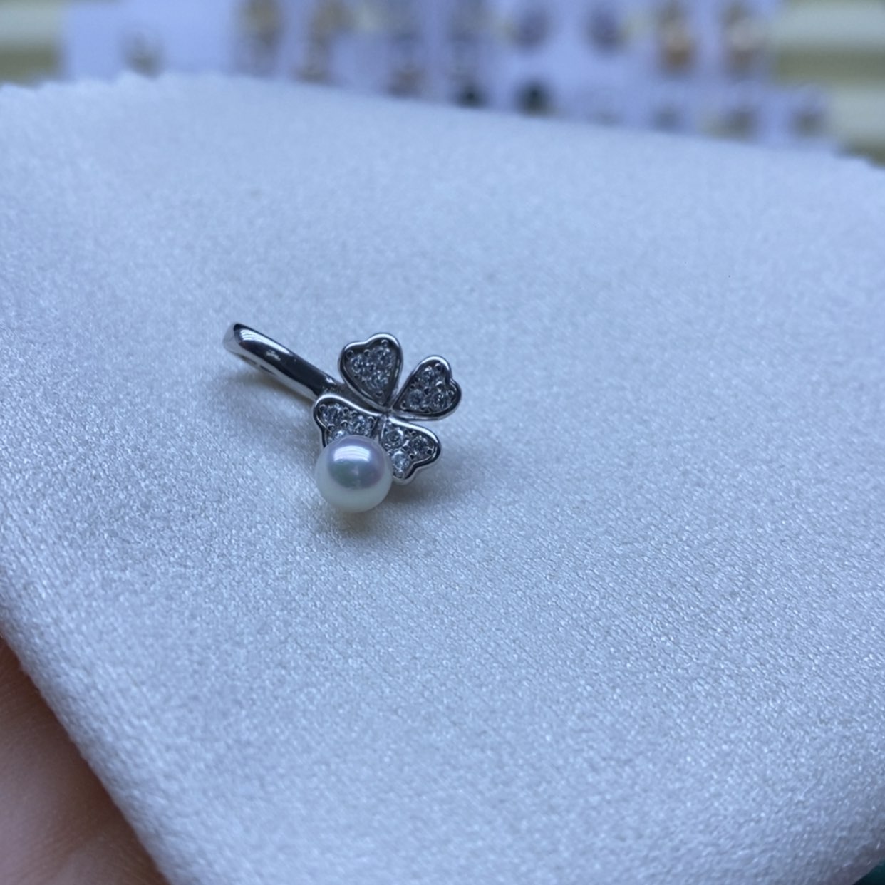 【闪购商品】海水珍珠颈饰银S925镶嵌